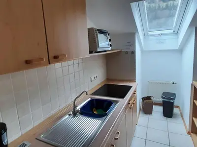 Küche/Küchenzeile in der Unterkunft Ferienwohnung in Bayrischzell