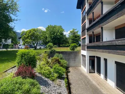 Ein Garten an der Unterkunft Ferienwohnung Spitzstein - Alpenmagie Suites