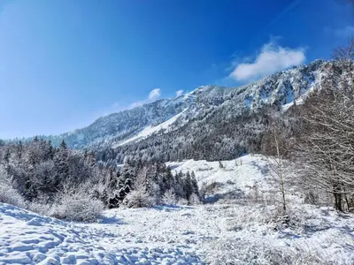 Naturlandschaft in der Nähe des Ferienhauses
