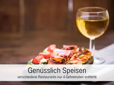 Getränke in der Unterkunft SEEZEIT Ferienwohnung an der Zinnmanufaktur