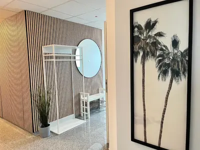 Ein Badezimmer in der Unterkunft LTA Apartment München Süd No1 Fun & Games