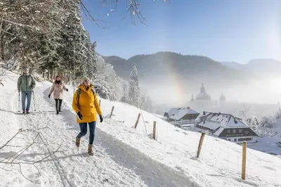 Ferienwohnung Bergblick 1342 in Oberammergau im Winter