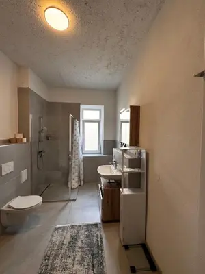 Ein Badezimmer in der Unterkunft Aby Wohnungen