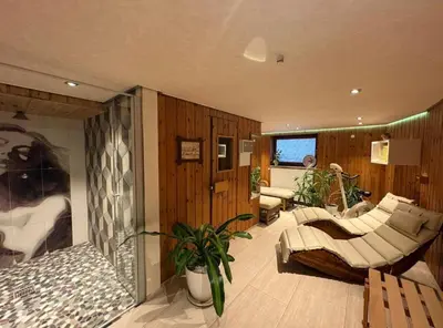 Ein Bett oder Betten in einem Zimmer der Unterkunft Zugspitze 67 mit SAUNA in Farchant bei Garmisch-Partenkirchen