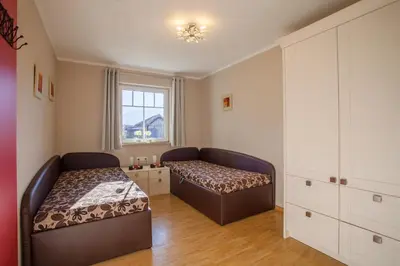 Ein Bett oder Betten in einem Zimmer der Unterkunft Lebensfreude