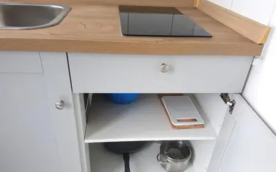 Küche/Küchenzeile in der Unterkunft Neuburg Ferienwohnung am Schloss
