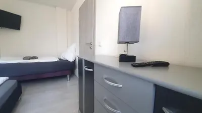 Ein Bett oder Betten in einem Zimmer der Unterkunft Neuburg Apartment am Schloss