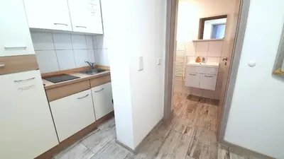 Küche/Küchenzeile in der Unterkunft Neuburg Center Appartments