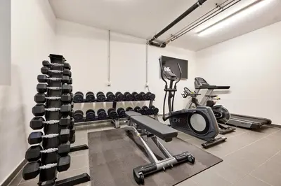 Das Fitnesscenter und/oder die Fitnesseinrichtungen in der Unterkunft Chalet Sunshine